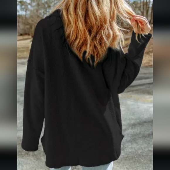 New contrast pocket relaxed shacket - Picture 11 of 12